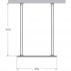 Душевая перегородка Cezares Liberta LIBERTA-L-2-90-120-BR-NERO 90 см, профиль черный матовый, стекло бронза