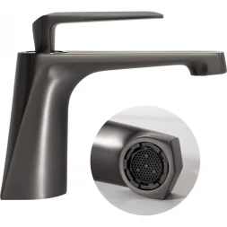 Смеситель для раковины Hansberge H1068BG графит