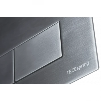 Инсталляция для унитаза Tece TECEspring S S955301 с кнопкой смыва, нержавеющая сталь