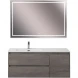 Тумба под раковину BelBagno Kraft KRAFT-1200-2C-1A-SO-CG-L 120 см L, подвесная, Cemento Grigio
