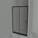 Душевая дверь 140 см BelBagno UNO-195-BF-1-140-C-NERO прозрачное