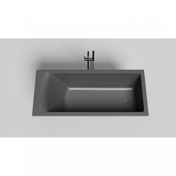 Ванна из литьевого мрамора Salini S-Sense Cascata Kit 104313MF 169,8x75 см, покраска по RAL матовый полностью