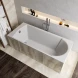 Ванна из литьевого мрамора Marmo Bagno Глория MB-GL160-70 160x70 см, белый
