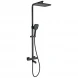Душевая система Wonzon &amp; Woghand Stay 3 WW-B3026-T1-MB 300x200 мм, с термостатом, черный матовый