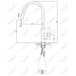 Смеситель для кухни Feramolli Altezza BL511