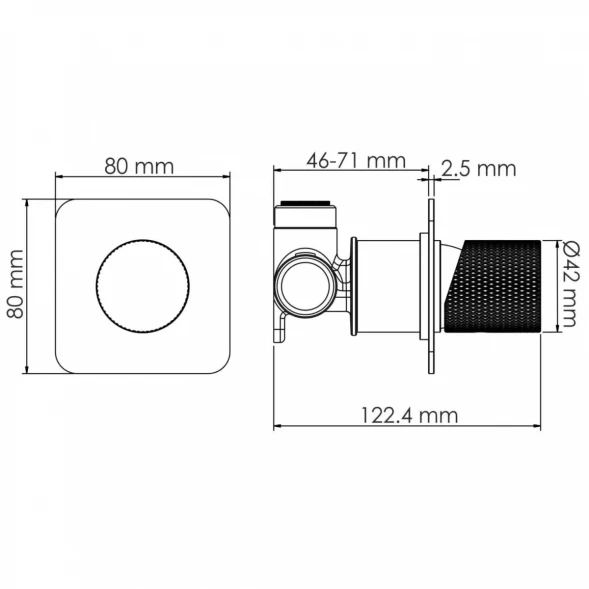 Смеситель для ванны WasserKRAFT Schunter A8251.306.308.285.194.201