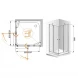 Душевой уголок Cezares Elena 90x90 см текстурное стекло ELENA-W-A-22-90-P-Cr