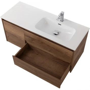 Тумба под раковину BelBagno Kraft KRAFT-1000-2C-1A-SO-RT-R 100 см R, подвесная, Rovere Tabacco