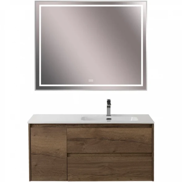 Тумба под раковину BelBagno Kraft KRAFT-1000-2C-1A-SO-RT-R 100 см R, подвесная, Rovere Tabacco