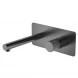 Смеситель для раковины Boheme Stick Linea 125-GM.3 встраиваемый, графит матовый