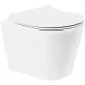 Унитаз подвесной BelBagno Flay-R BB053CHR безободковый, белый