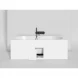 Ванна из литьевого мрамора Salini S-Stone Ornella Axis Kit 103521M 180x80 см, белый матовый
