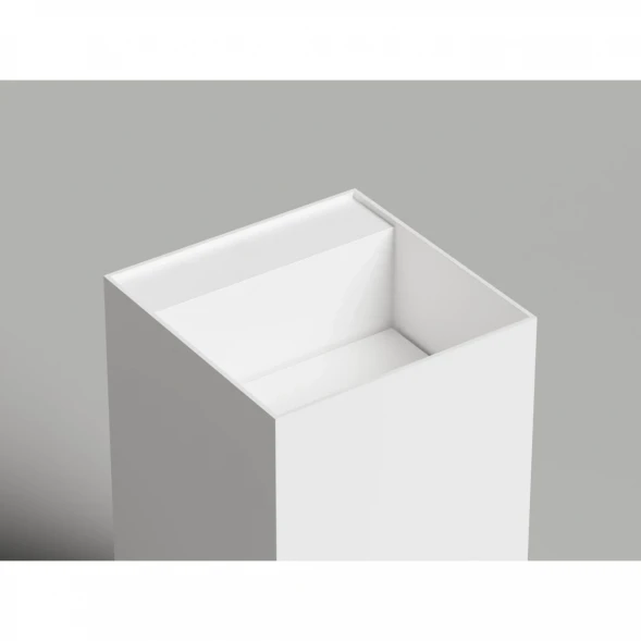 Раковина Salini S-Stone Armonia Square Top 01 130521TM 46x46 см, напольная, белый матовый