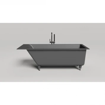 Ванна из литьевого мрамора Salini S-Sense Cascata Kit 104313GF 169,8x75 см, покраска по RAL глянец полностью