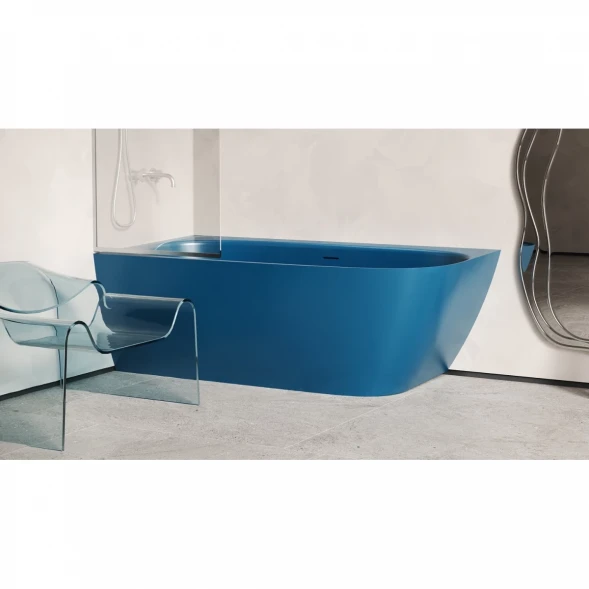 Ванна из литьевого мрамора Salini S-Sense Sofia Corner 102515GF 170x85 см L, покраска по RAL глянец полностью