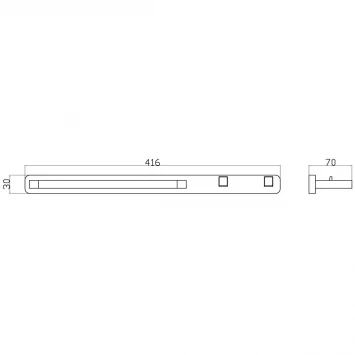 Полотенцедержатель Wonzon &amp; Woghand WW-9561 41,6 см, хром