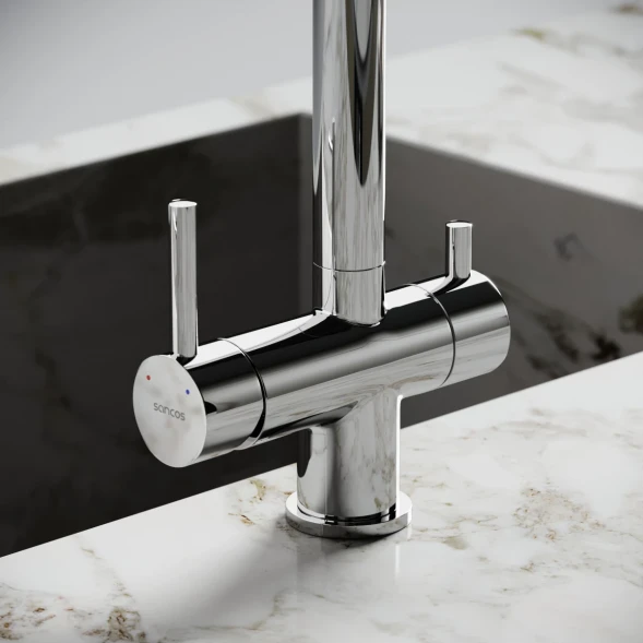 Смеситель для кухни Sancos Foster SC4014CH с подключением к фильтру, хром
