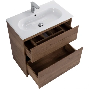 Тумба под раковину BelBagno Kraft KRAFT-1000-2C-PIA-RT 100 см, напольная, Rovere Tabacco