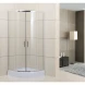 Душевой уголок 89,5x89,5 см BelBagno Uno UNO-195-R-2-90-P-Cr текстурное стекло