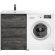 Тумба с раковиной Pino Pasadena 120,3 см BelBagno Kraft KRAFT-LVD-580/1200-2C-PIA-PP + BB1200/480-LV-MR-L