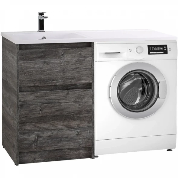 Тумба с раковиной Pino Pasadena 120,3 см BelBagno Kraft KRAFT-LVD-580/1200-2C-PIA-PP + BB1200/480-LV-MR-L