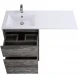 Тумба с раковиной Pino Pasadena 120,3 см BelBagno Kraft KRAFT-LVD-580/1200-2C-PIA-PP + BB1200/480-LV-MR-L