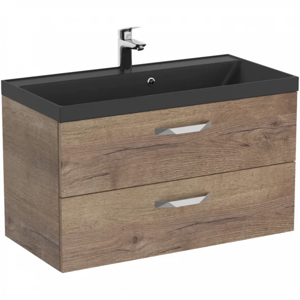 Тумба под раковину BelBagno Aurora AURORA-900-2C-SO-RT 89,6 см, подвесная, Rovere Tabacco
