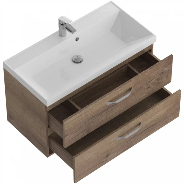 Тумба под раковину BelBagno Aurora AURORA-900-2C-SO-RT 89,6 см, подвесная, Rovere Tabacco