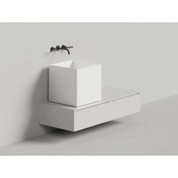 Раковина-чаша Salini S-Sense Armonia Square 03 130513G 45x45 см, накладная, белый глянец