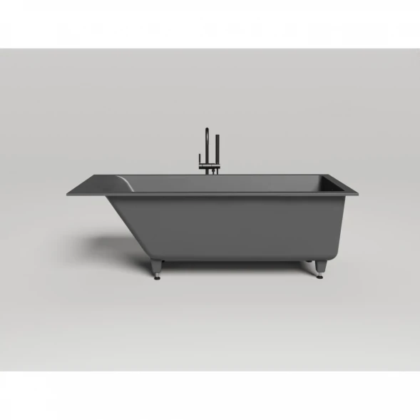 Ванна из литьевого мрамора Salini S-Stone Cascata 104423MF 170x70 см, покраска по RAL матовый полностью