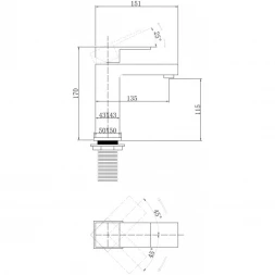 Смеситель для раковины Abber Daheim AF8210B черный матовый