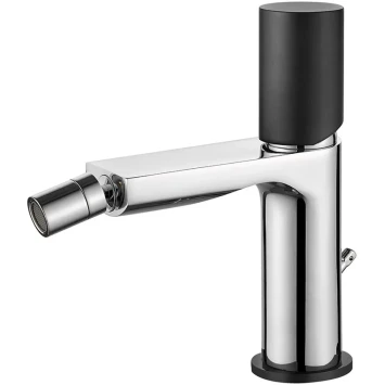 Смеситель для биде AQG Tube 01TUB200NC хром/черный матовый
