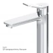 Смеситель для раковины Am.Pm X-Joy F85A92000 без донного клапана, хром