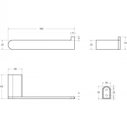 Держатель туалетной бумаги Cezares Stylus STYLUS-PH-IN сатин