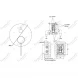 Смеситель для ванны Feramolli Ele BL636W3