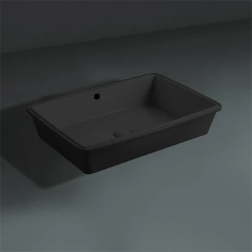 Раковина 61,5x41,5 см Simas Lavabi d'arredo S60 nero matt