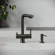Смеситель для кухни Sancos Foster SC4014GG с подключением к фильтру, вороненая сталь
