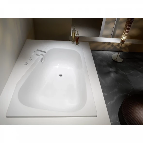 Ванна стальная Kaldewei Plaza Duo 192 237230003001 180x120 см L, угловая, с антискользящим и водоотталкивающим покрытием, альпийский белый