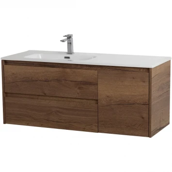 Тумба под раковину BelBagno Kraft KRAFT-1000-2C-1A-SO-RT-L 100 см L, подвесная, Rovere Tabacco