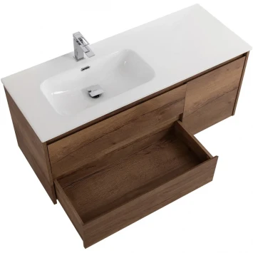 Тумба под раковину BelBagno Kraft KRAFT-1000-2C-1A-SO-RT-L 100 см L, подвесная, Rovere Tabacco