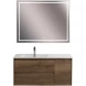 Тумба под раковину BelBagno Kraft KRAFT-1000-2C-1A-SO-RT-L 100 см L, подвесная, Rovere Tabacco