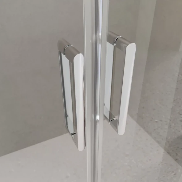 Душевая дверь BelBagno Luce LUCE-BF-2-140-C-Cr 140 см, профиль хром, стекло прозрачное