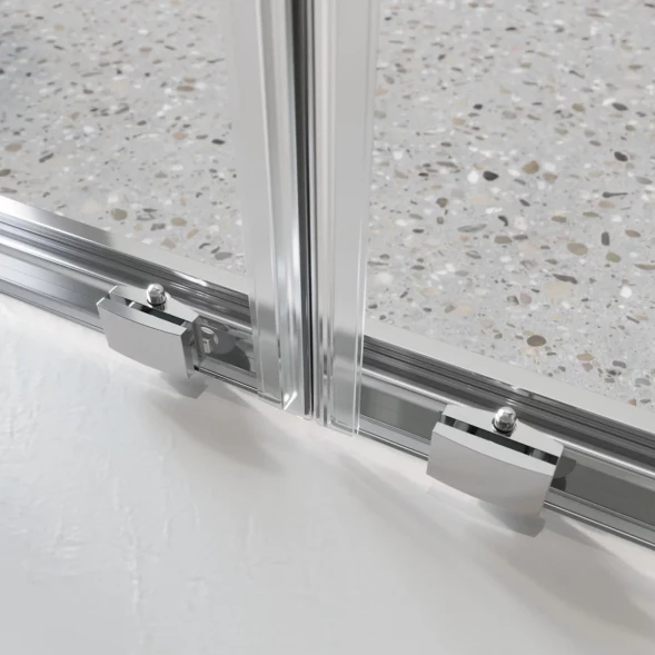 Душевая дверь BelBagno Luce LUCE-BF-2-140-C-Cr 140 см, профиль хром, стекло прозрачное