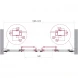 Душевая дверь BelBagno Luce LUCE-BF-2-140-C-Cr 140 см, профиль хром, стекло прозрачное