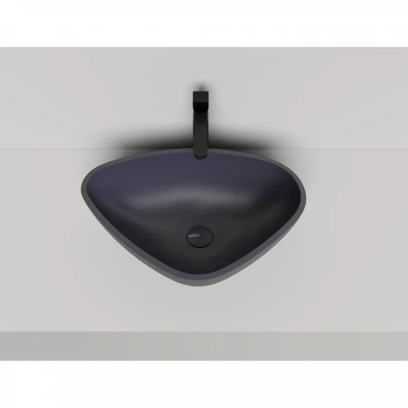 Раковина-чаша Salini S-Sense Gloria 06 1102106GF 56x39,5 см, накладная, покраска по RAL глянец полностью