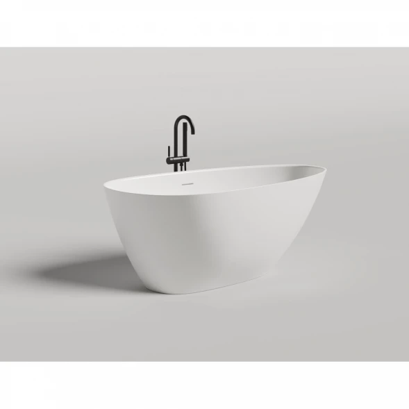 Ванна из литьевого мрамора Salini S-Sense Paola 1015104G 172x82,5 см, отдельностоящая, белый глянец