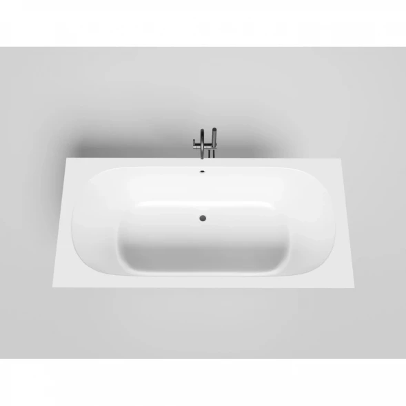 Ванна из литьевого мрамора Salini S-Sense Ornella Axis 103412M 190,5x90,5 см, белый матовый