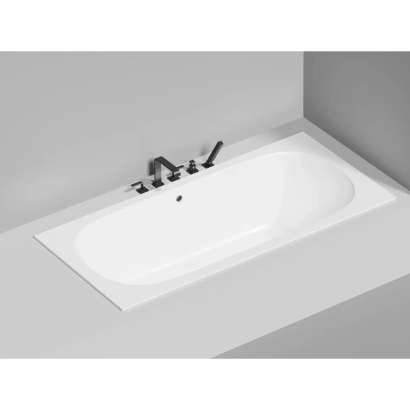 Ванна из литьевого мрамора Salini S-Sense Ornella Axis 103412M 190,5x90,5 см, белый матовый