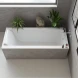 Ванна из литьевого мрамора Marmo Bagno Ницца MB-NP180-80 180x80 см, с подголовником, белый