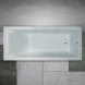 Ванна из литьевого мрамора Marmo Bagno Ницца MB-NP180-80 180x80 см, с подголовником, белый